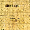 Vintage Map of Kingman County, Kansas 1887