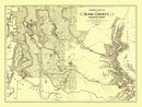 Vintage Map of King County, Washington 1888