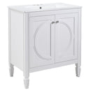 30" No Assembly Needed Vintage Bathroom Vanity