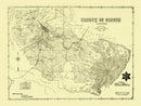 Vintage Map of Pierce County, Washington 1890