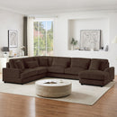 Oversized Sectional Sofa U - Shaped Sofa Couch Modern Sofa Upholstered In Soft With A Chaise Lounge For Living Room by HouseOfZazla