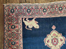4' X 6' Antique Handmade Turkish Ghiordes Wool Rug Veg Dyes Organic Lion Nice