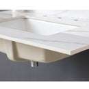Vanity Top With Undermount Sink And Backsplash, Sintered Stone