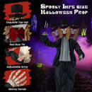 Halloween Animatronic Standing Groom 7.2 FT Haunted House Decoration by LJGDeals