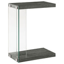 Sampson - C Shaped Side Table - Gray by HouseOfZazla