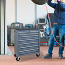 Multifunctional Rolling Tool Chest with 7 Drawers