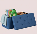 30/43" Folding Storage Ottoman Bench Heavy Duty Padded Seat Multi Size - Color by 2Dropme