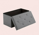 30/43" Folding Storage Ottoman Bench Heavy Duty Padded Seat Multi Size - Color by 2Dropme