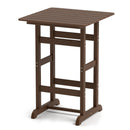 30 Inch Square Bar Table Dining Table with Slatted Tabletop for Poolside by LJGDeals