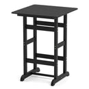30 Inch Square Bar Table Dining Table with Slatted Tabletop for Poolside by LJGDeals