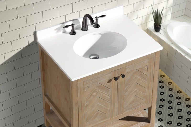 Savannah 30" Bathroom Vanity Weathered Fir