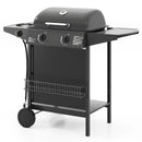 30 000 BTU Outdoor Burner Propane Gas Grill on Wheels-Black by DirectDeals