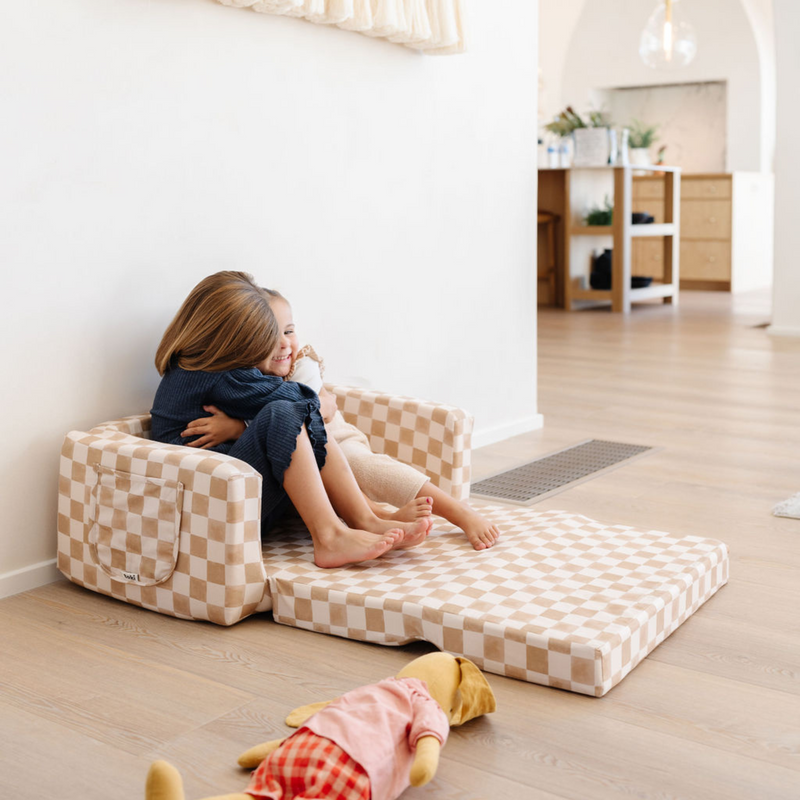 Checker Toffee Play Couch, photo 3 of 6
