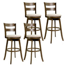 30.5 Inch Swivel Barstools with Backrest & Upholstered Seat by LJGDeals
