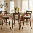30.5 Inch Swivel Barstools with Backrest & Upholstered Seat by LJGDeals