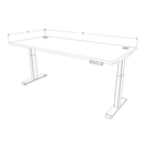 Atlas 66" Sit Stand Office Desk