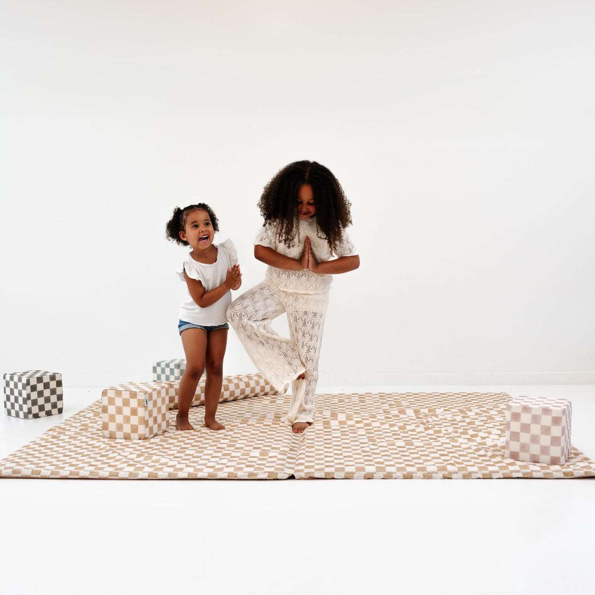 Checker Toffee Organic Cotton Mat, photo 15 of 18