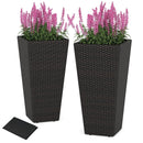 30 Inch Modern Decorative Planter Pots Set of 2 with Open-ended Base by LJGDeals