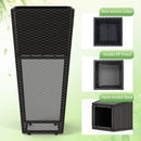 30 Inch Modern Decorative Planter Pots Set of 2 with Open-ended Base by LJGDeals
