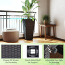 30 Inch Modern Decorative Planter Pots Set of 2 with Open-ended Base by LJGDeals