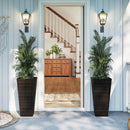30 Inch Modern Decorative Planter Pots Set of 2 with Open-ended Base by LJGDeals