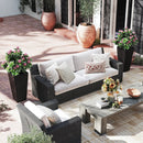 30 Inch Modern Decorative Planter Pots Set of 2 with Open-ended Base by LJGDeals