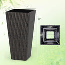 30 Inch Modern Decorative Planter Pots Set of 2 with Open-ended Base by LJGDeals