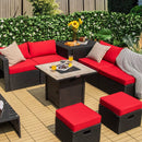 30 Inch Square Propane Gas Fire Pit Table Ceramic Tabletop by LJGDeals