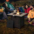 30 Inch Square Propane Gas Fire Pit Table Ceramic Tabletop by LJGDeals