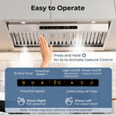 30 Inch Under Cabinet Range Hood with 4 Fan Speeds and Baffles Filters-Silver by LJGDeals