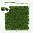 30 PCS Interlocking Artificial Grass Tiles by DirectDeals