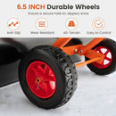 Snow Shovel with Wheels with 30 Inches Wide Blade and Adjustable Handle-Orange by LJGDeals