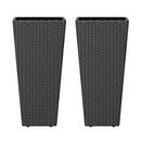 Set of 2 30 Inch Tall Flower Pot with Open-ended Base by LJGDeals