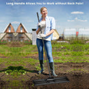 30 x 10 Inch Lawn Leveling Rake with Ergonomic Handle by LJGDeals