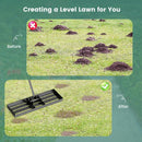 30 x 10 Inch Lawn Leveling Rake with Ergonomic Handle by LJGDeals