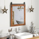 30 x 22 Inch Wall Mount Mirror with Wood Frame by LJGDeals