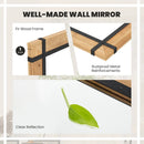 30 x 40 Inch Wall Mounted Mirror with Fir Wood Frame-Natural by LJGDeals