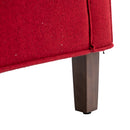 Accent Chair with Ottoman, Mid Century Modern Barrel Chair Upholstered Club Tub Round Arms Chair for Living Room