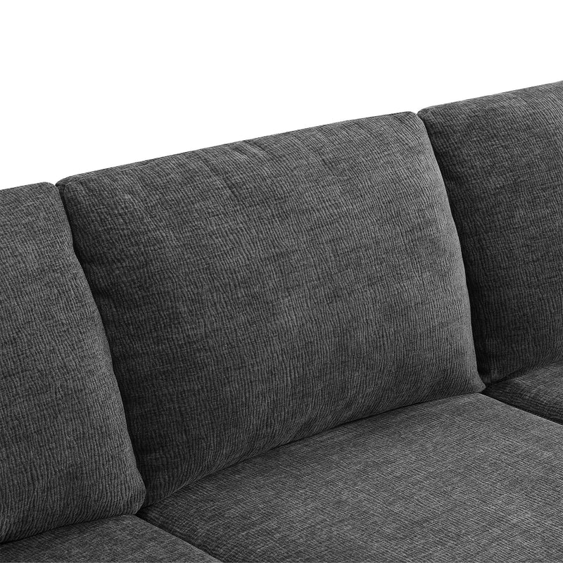 Walker Edison | Chenille Modular U-Shaped Sectional Sofa