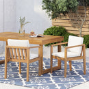 Outdoor Dining Chairs (Set of 2) with Acacia Wood Frame by HouseOfZazla