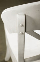 Harola - Cross-Back Dining Side Chairs In (Set of 2) - Smoky White by HouseOfZazla