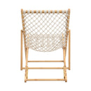 Bamboo Weaving Chair Set With Handwoven Rope For Patio And Living Spaces - Natural by HouseOfZazla