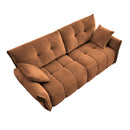 Modern Sofa & Pillows, Textured Cover, High Rebound Cushions by HouseOfZazla