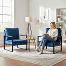 Classic Mid Century Modern Accent Chair With Durable Square Metal Frame, Armchair by Unique Piece Furniture