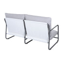 Outdoor Patio 2-Seater Aluminum Frame Loveseat