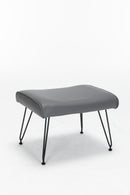 Rocking Accent Chair With Lumbar Pillow And Ottoman