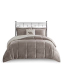 Full/Queen Plush to Sherpa Down Alternative Comforter Set