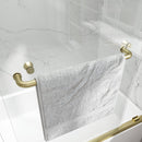 55"-60" W x 60" H Brushed Shower Door by HouseOfZazla