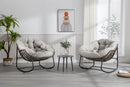 Outdoor Rattan Rocking Chair with Padded Cushion by HouseOfZazla