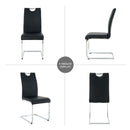 Modern Dining Chairs With Padded Seat And Metal Legs by HouseOfZazla